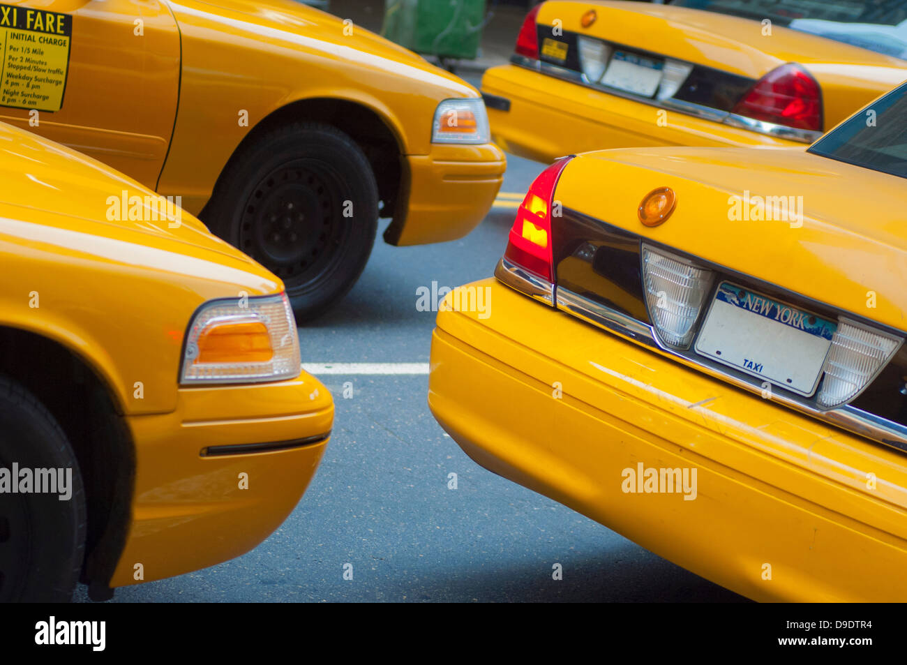 Taxicabs in New York City, USA Stock Photo
