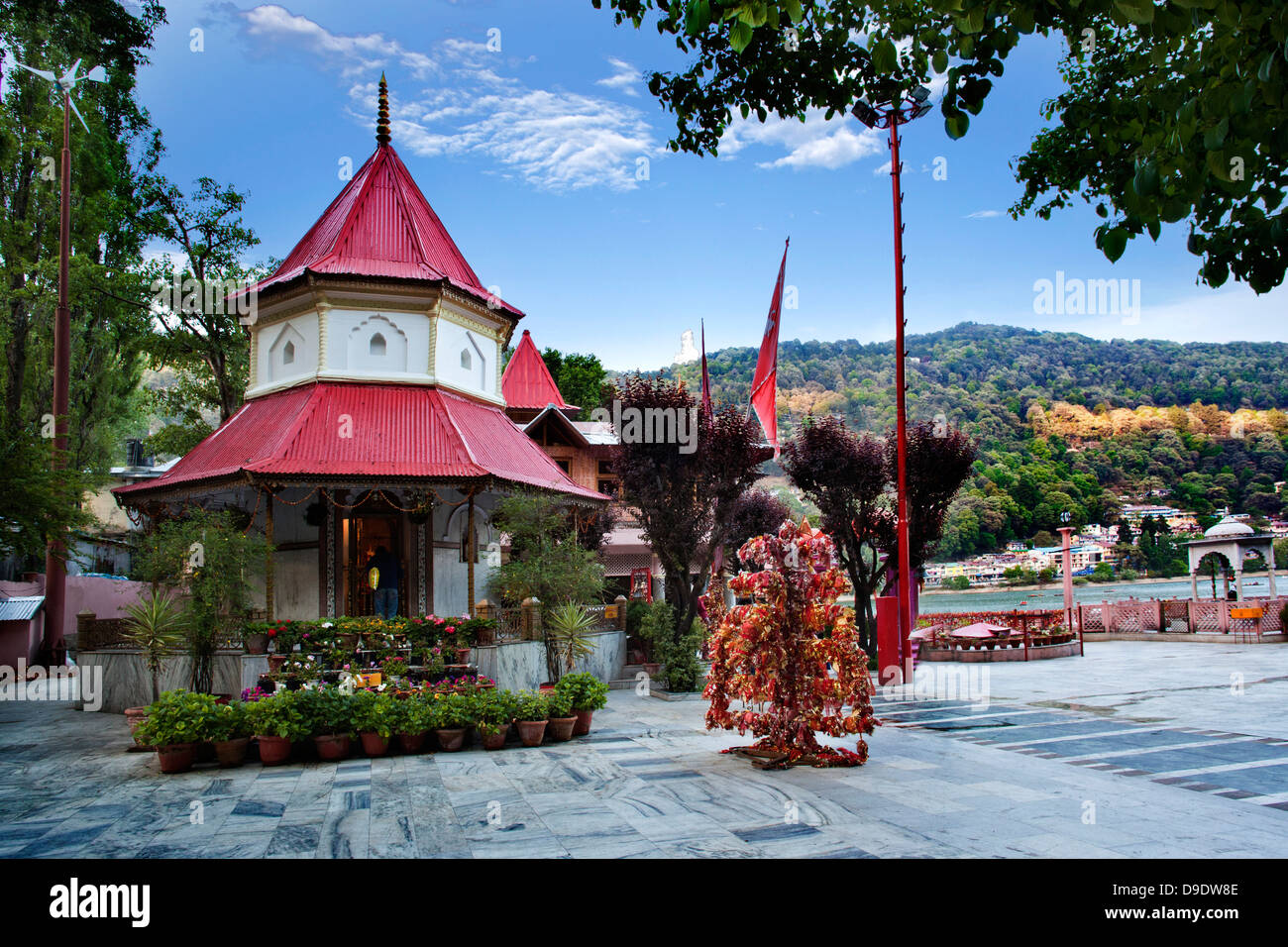 Temple on a hill, Nainital, Uttarakhand, India Stock Photo Alamy