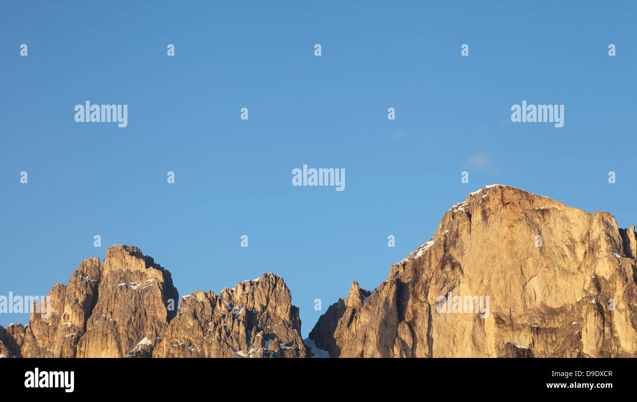 Golden light on the Dolomites,South Tyrol,Italy Stock Photo