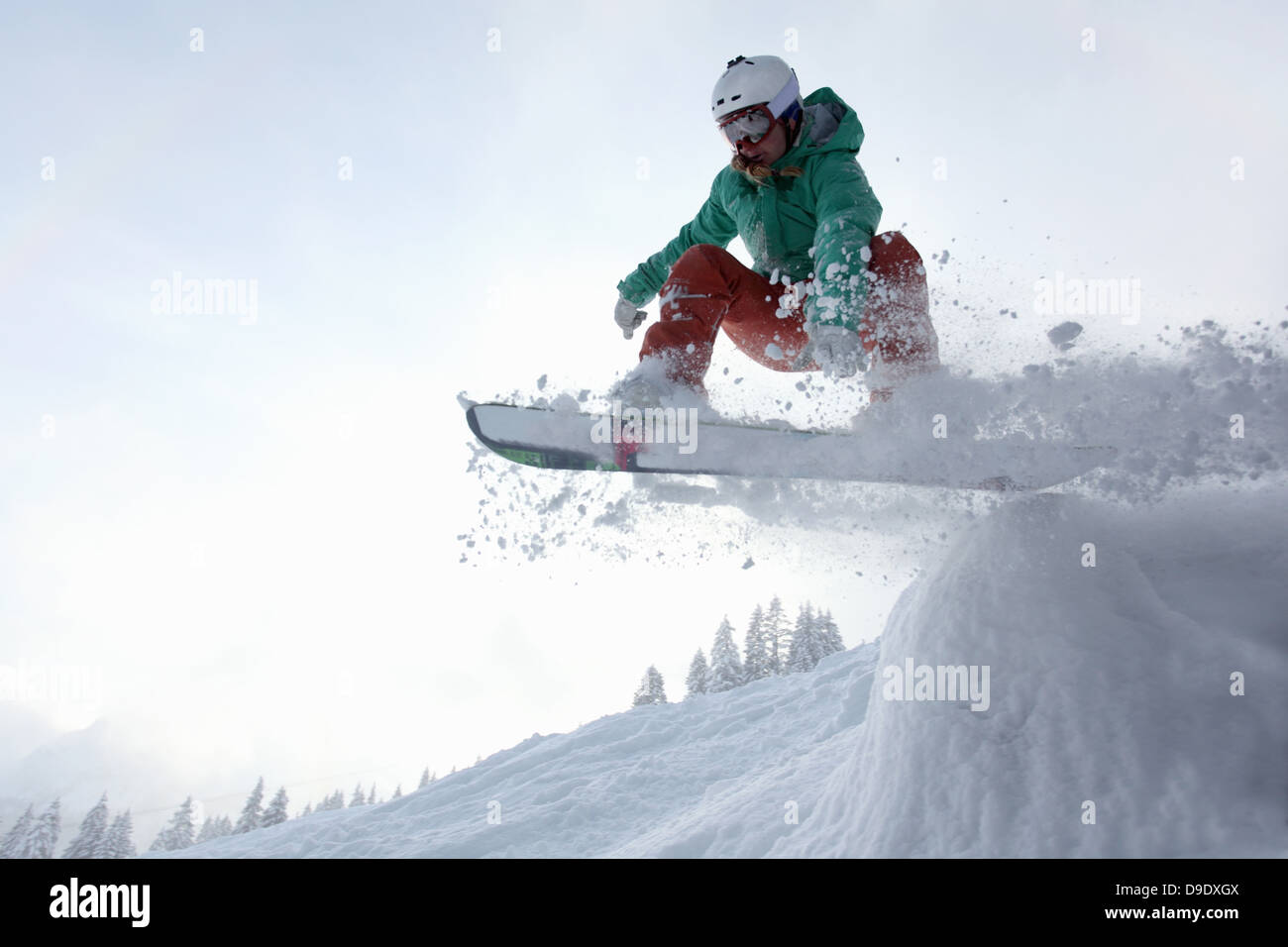 Snowboarder, Fellhorn, Germany Stock Photo