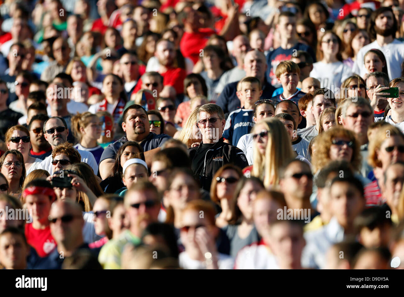 sports stadium crowd, Gillette Stadium, Massachusetts Stock Photo