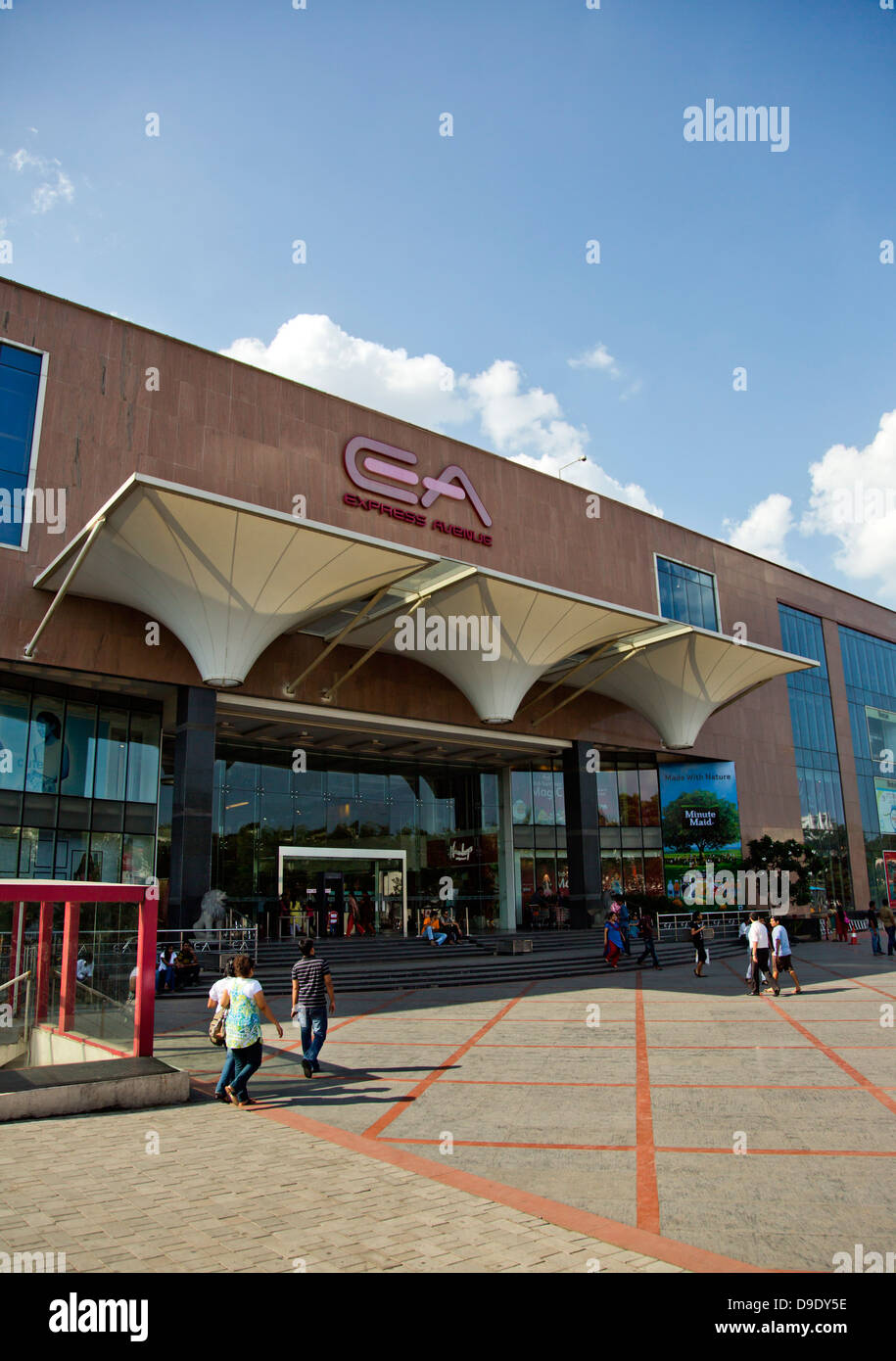 Shopping mall in a city, Express Avenue, Chennai, Tamil Nadu, India Stock Photo