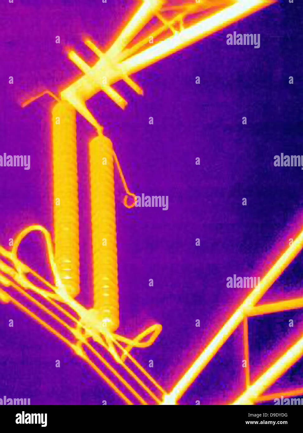 Electricity filament, thermal image Stock Photo Alamy
