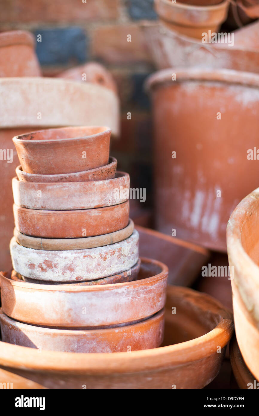 Terracotta pots Stock Photo