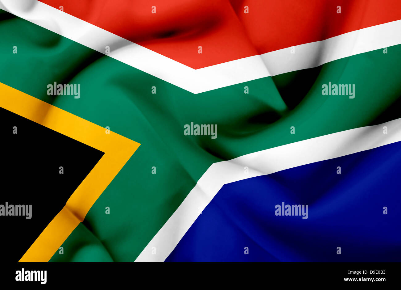 South africa waving flag hi-res stock photography and images - Alamy