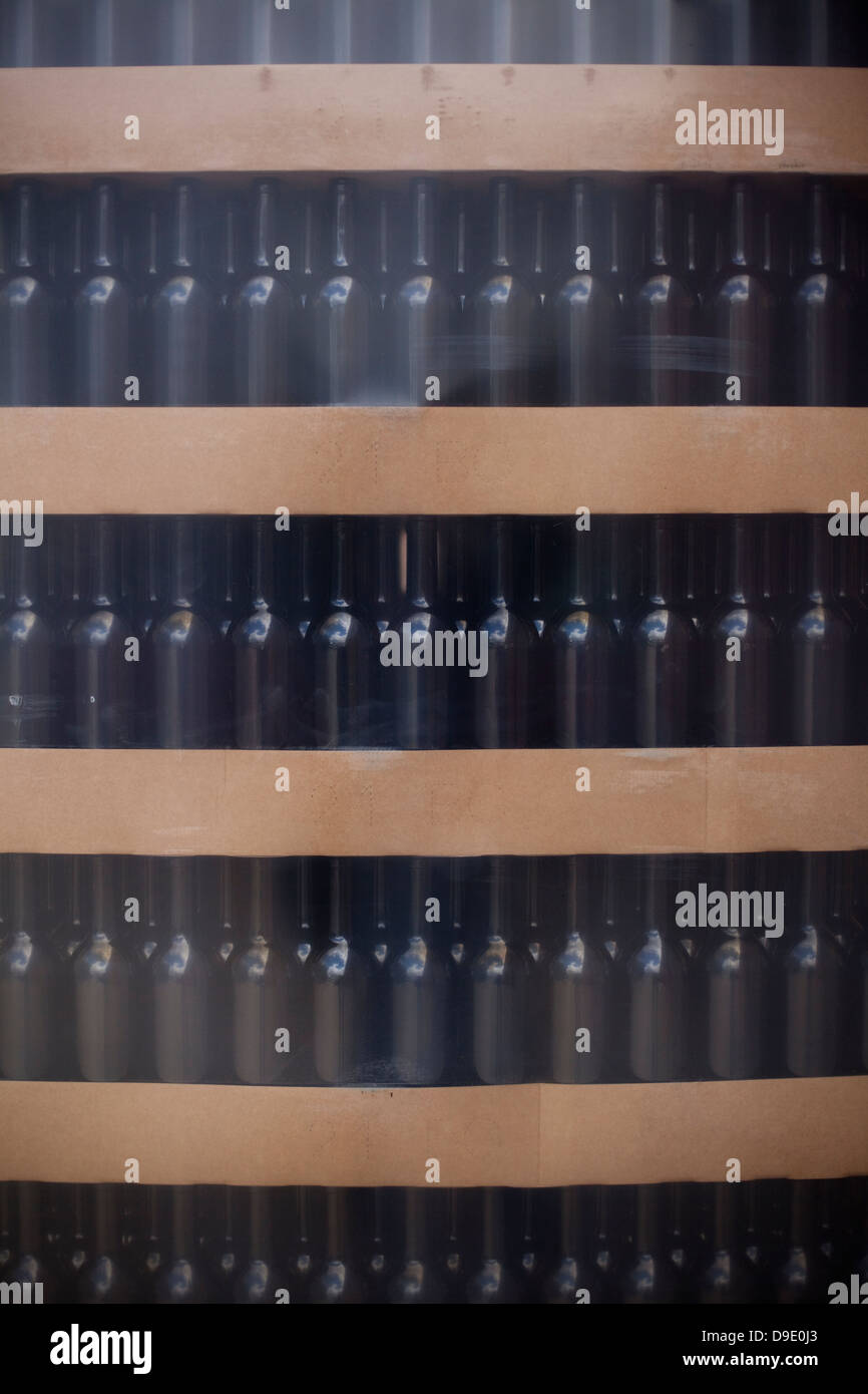 Pile of empty red wine bottles Stock Photo Alamy