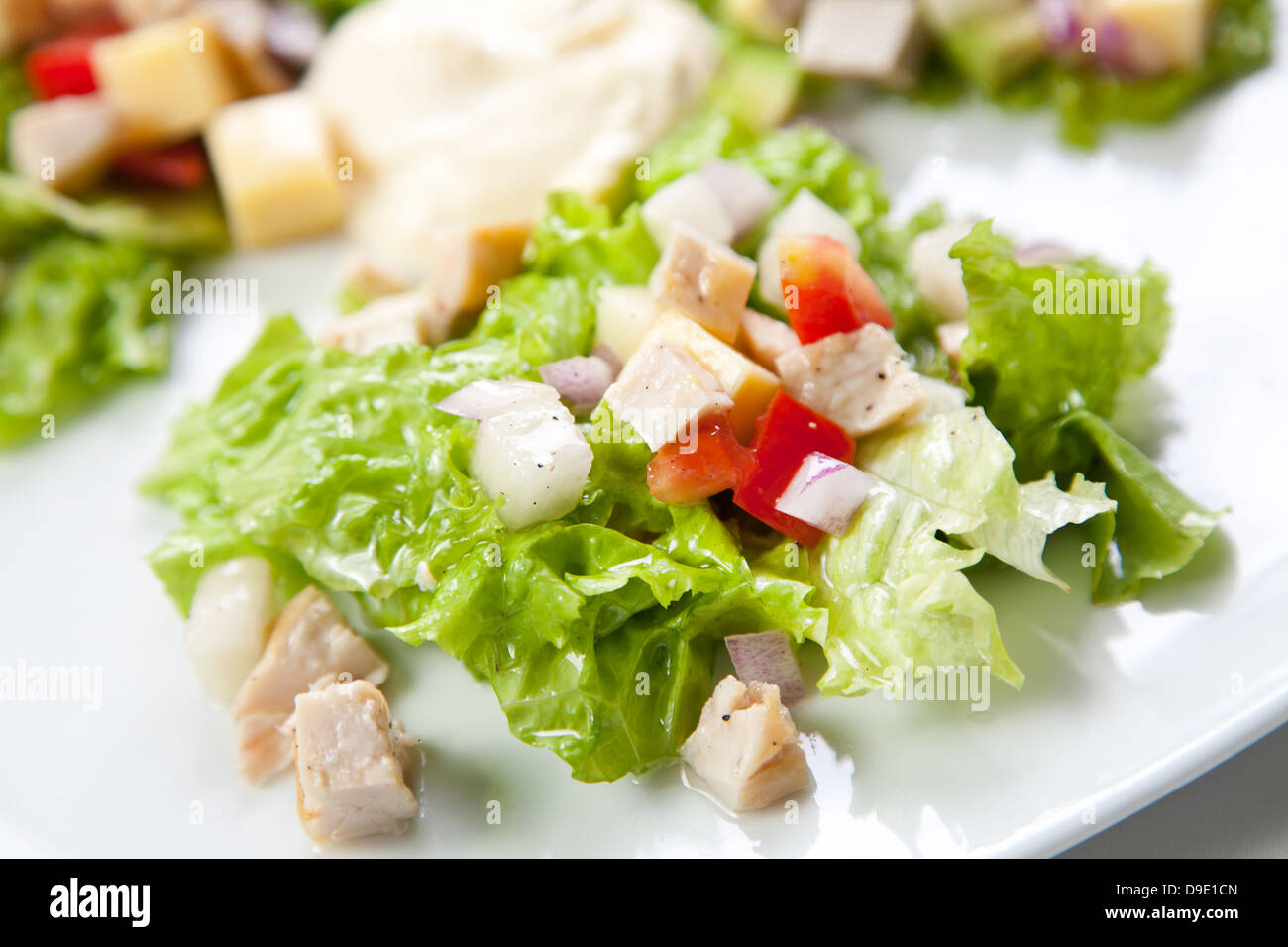 Salad, macro photo Stock Photo Alamy