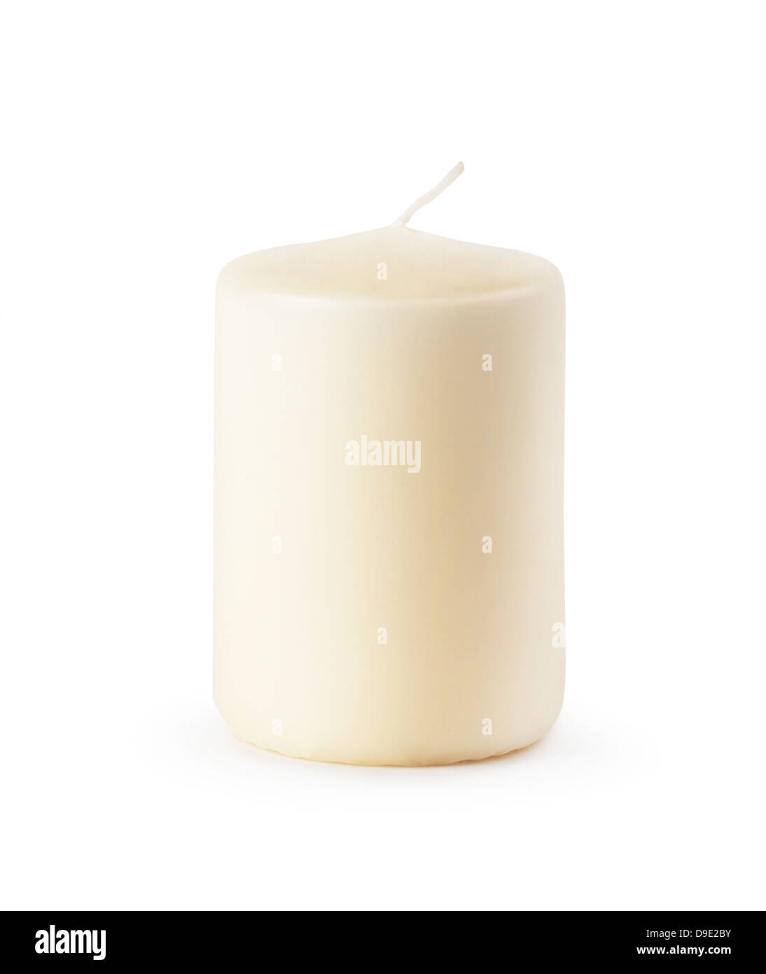 Candle isolated on white background Stock Photo