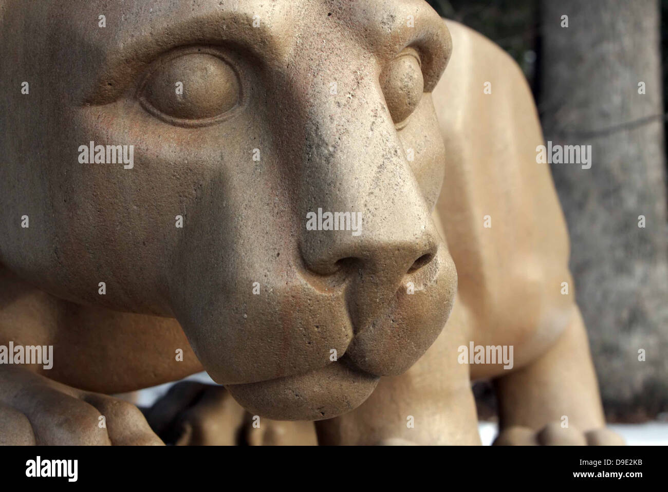 PENNSYLVANIA STATE UNIVERSITY NITTANY LION SHRINE STONE PENN STATE PSU HAPPY VALLEY CENTRE COUNTY Stock Photo