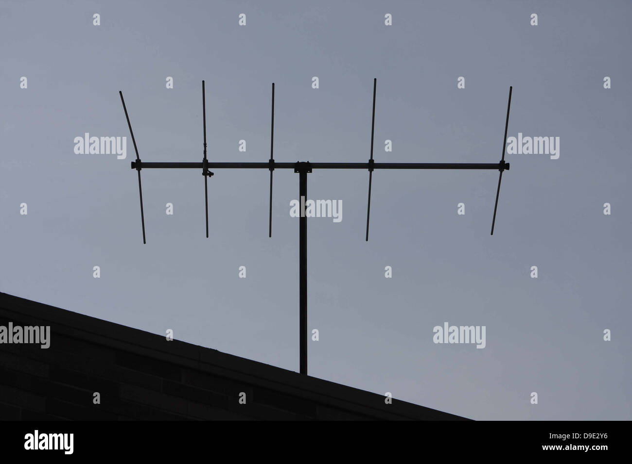 RADIO TELEVISION TV ANTENNAE ROOF Stock Photo Alamy