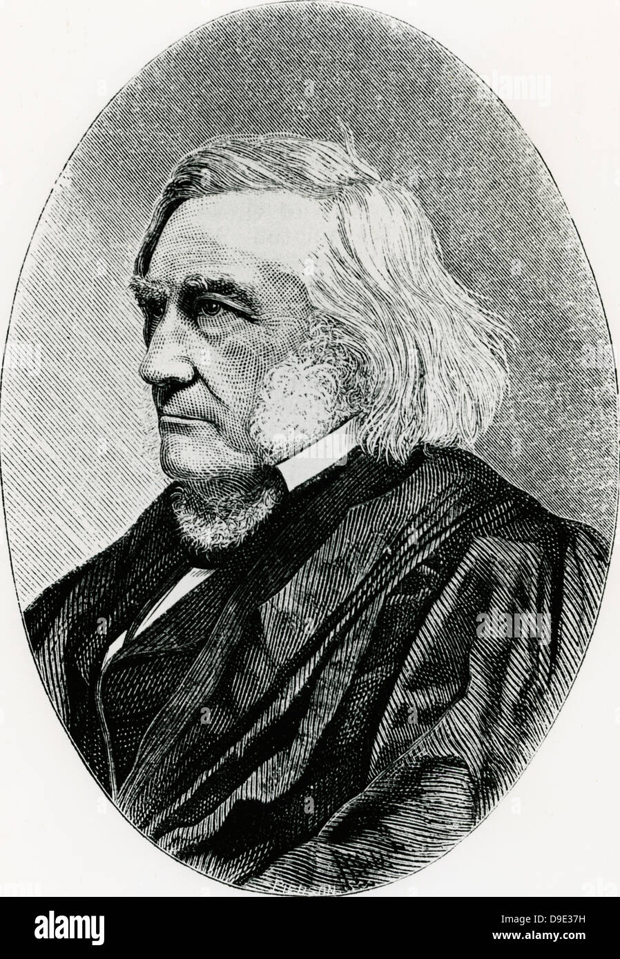 Samuel Nelson (b1793) Judge of US Supreme Court specialising in Patent Law. Stock Photo