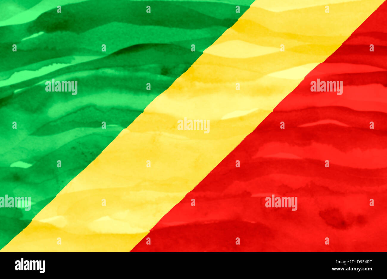 painted-flag-of-congo-republic-stock-photo-alamy