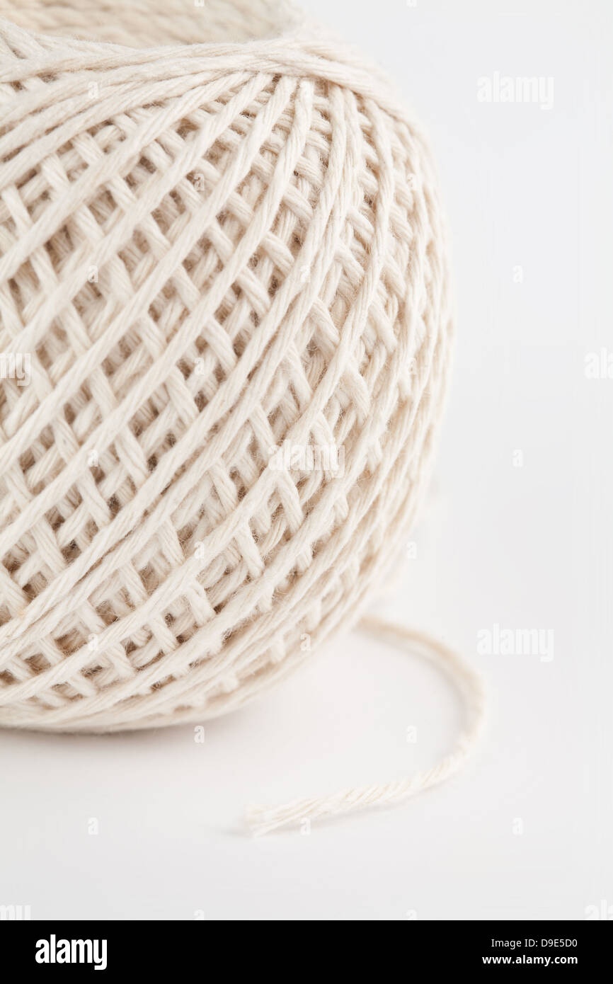 Wool yarn on white background Stock Photo