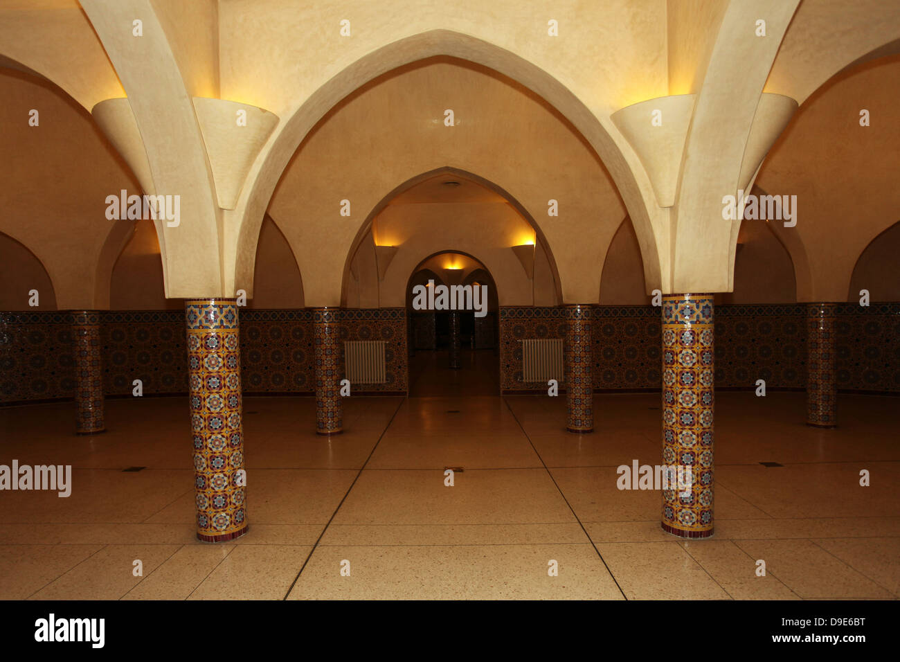 Hassan II Mosque: Hammam Stock Photo