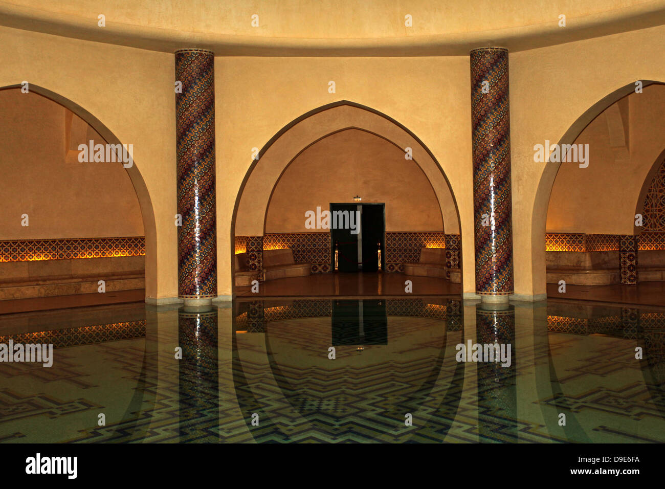 Hassan II Mosque: Hammam Stock Photo