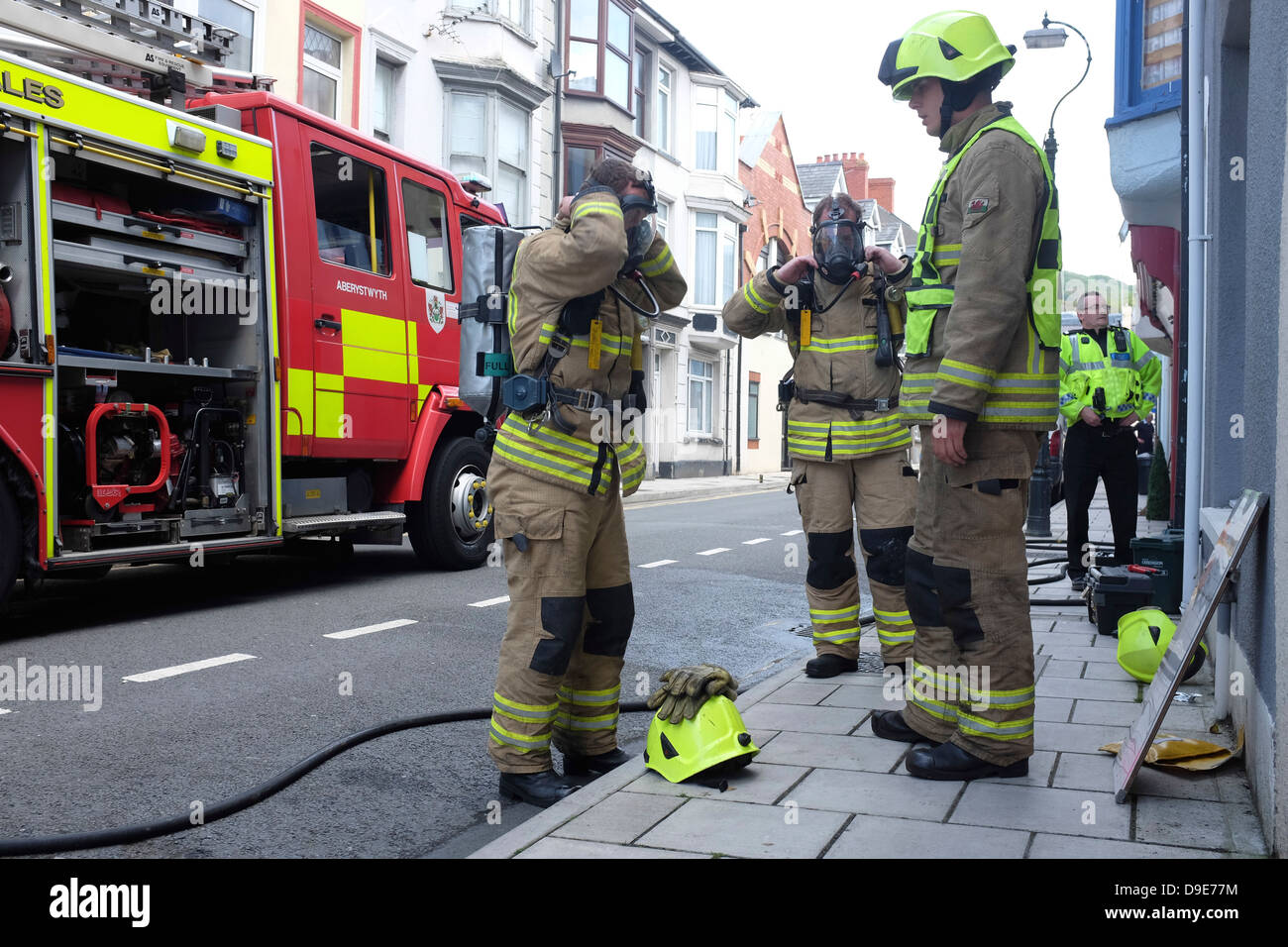 999 Emergency services (firebrigade, ambulance and police) attending a