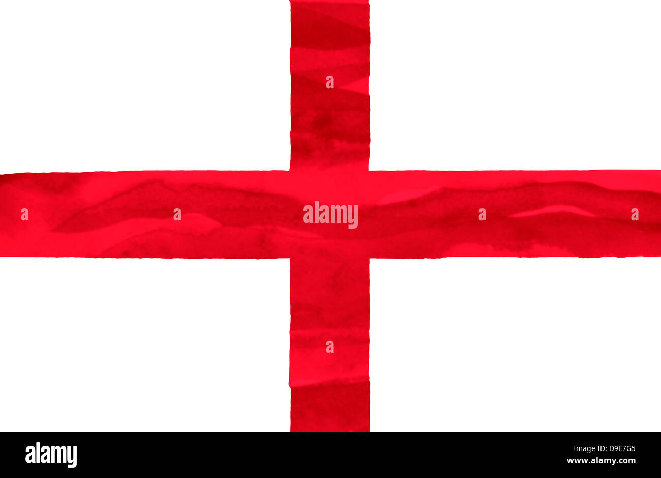 Painted flag of England Stock Photo Alamy