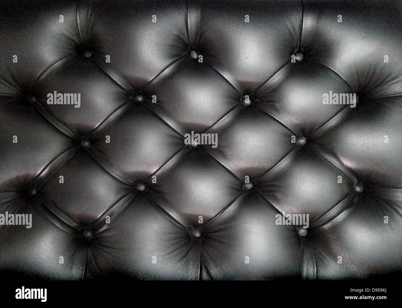 Black leather sofa texture Stock Photo Alamy