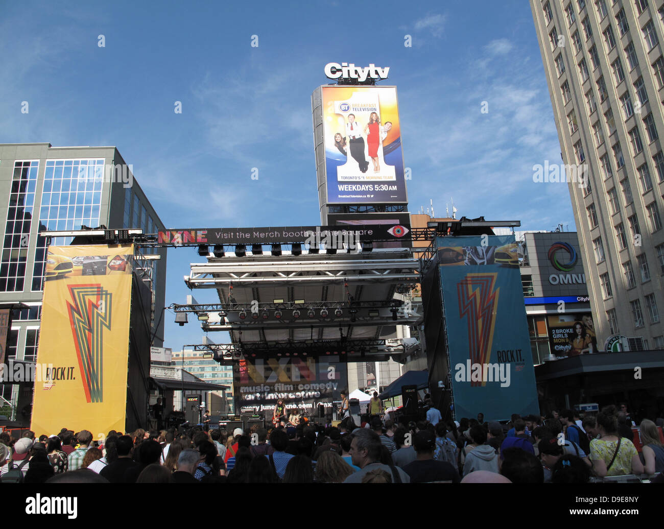 YongeDundas Square, NXNE Music Festival, Toronto, Ontario Stock Photo