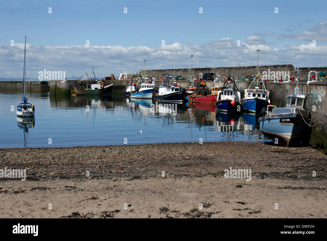 Fishing boats in Port Seton Harbour, near Edinburgh, Scotland Stock Photo Alamy