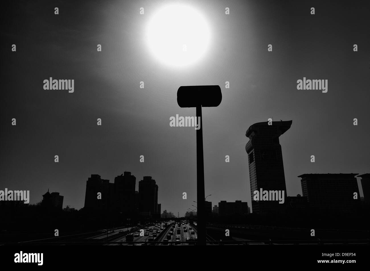 Road in beijing china Black and White Stock Photos & Images - Alamy