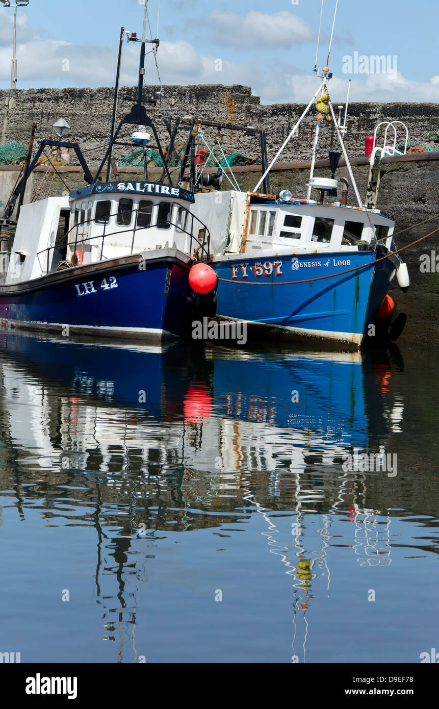 Fishing boats in Port Seton Harbour, near Edinburgh, Scotland Stock Photo Alamy