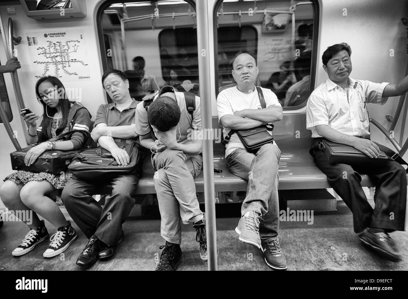 Underground city beijing Black and White Stock Photos & Images - Alamy
