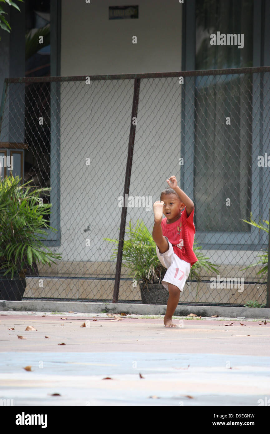 head off with a kick Stock Photo Alamy