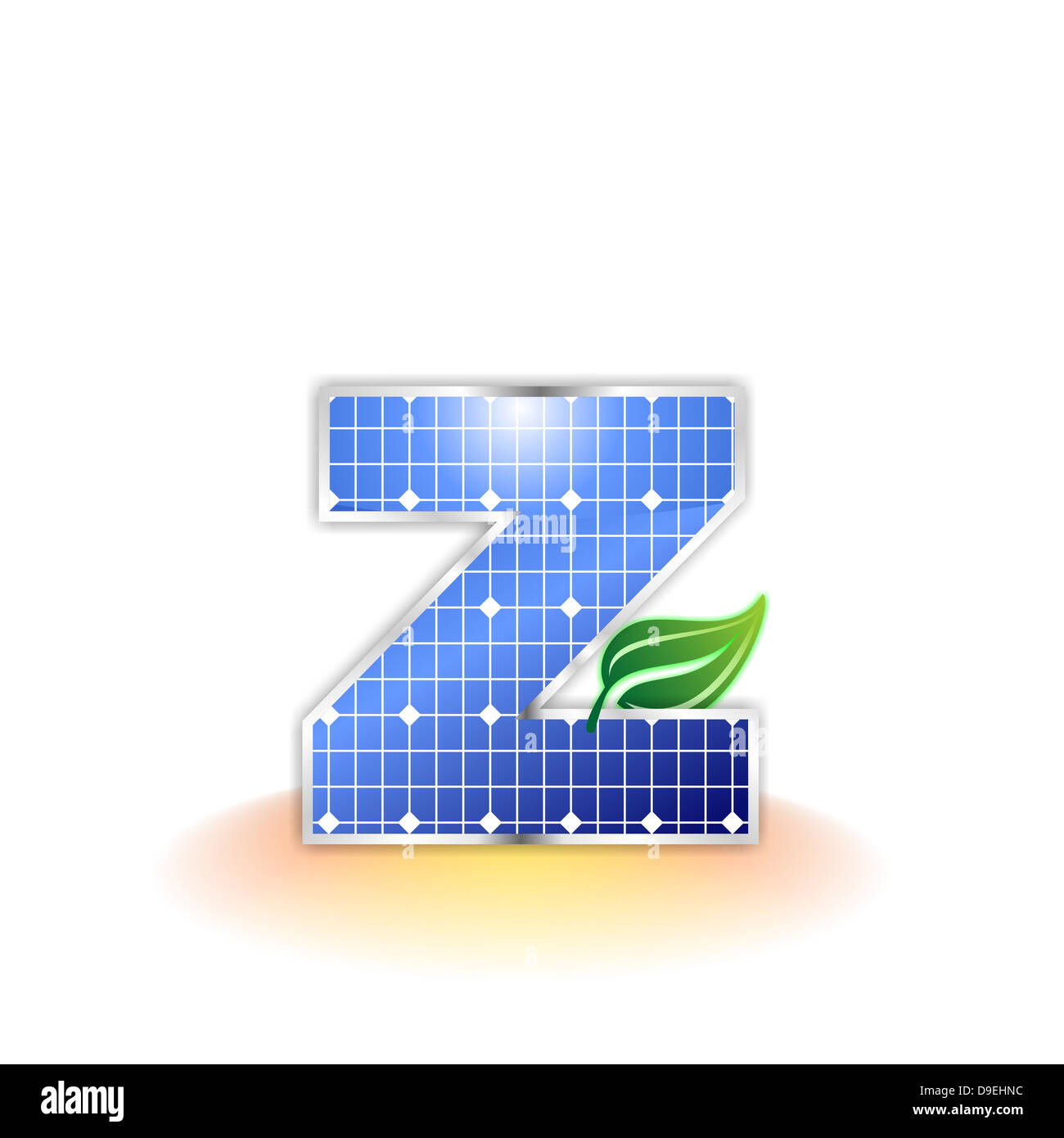 Z Letter Z Solar Panel Illustration Icon Texture Stock Photo Alamy