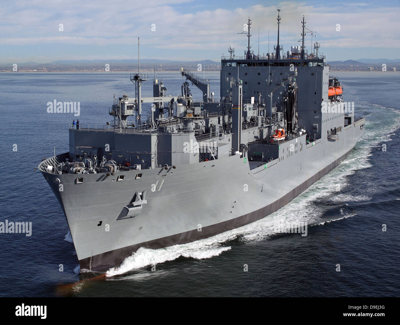 Military Sealift Command dry cargo and ammunition ship USNS Washington Chambers. Stock Photo