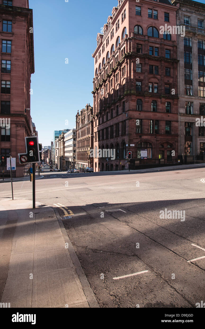 Corner of St Vincent Street and Wellington Street Glasgow Stock Photo Alamy