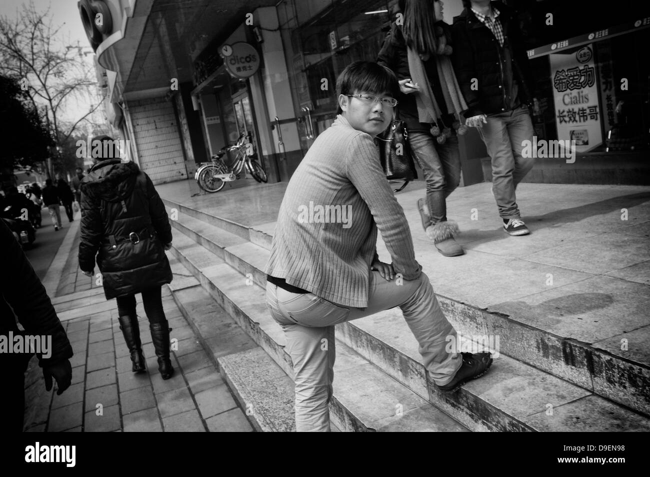 Chengdu city china Black and White Stock Photos & Images - Alamy