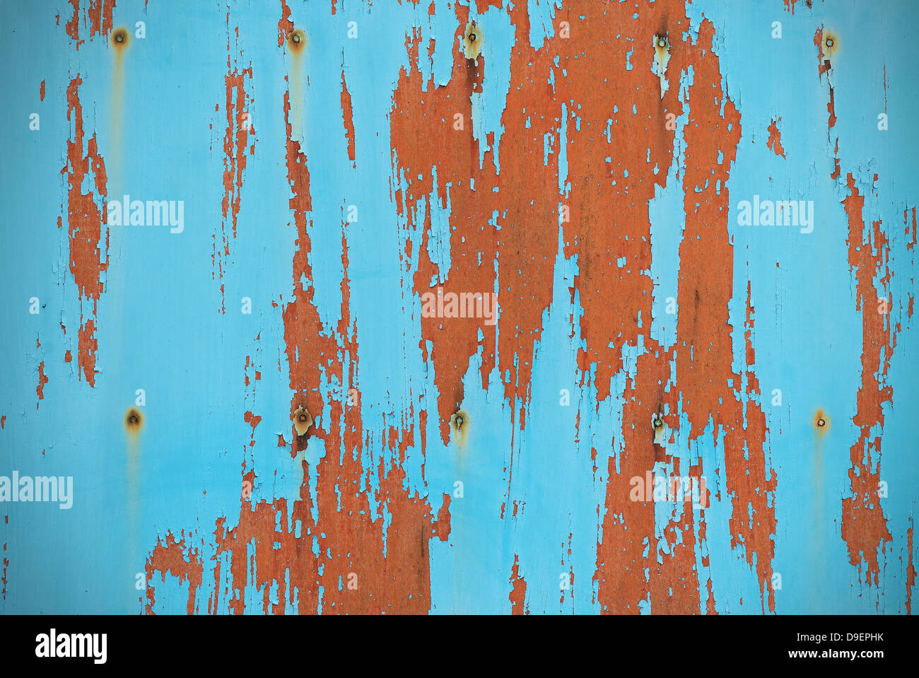Turquoise background board with peeling paint Stock Photo - Alamy