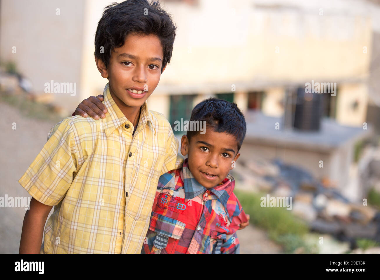 Local boys, Landour, Mussoorie, India Stock Photo