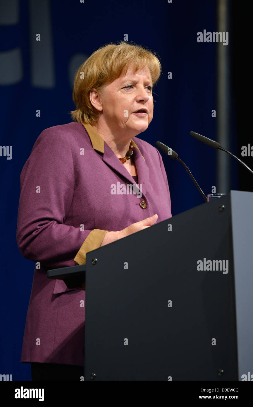 Speech Of The Federal Chancellor Woman Dr. Angela Merkel CDU Stuttgart ...