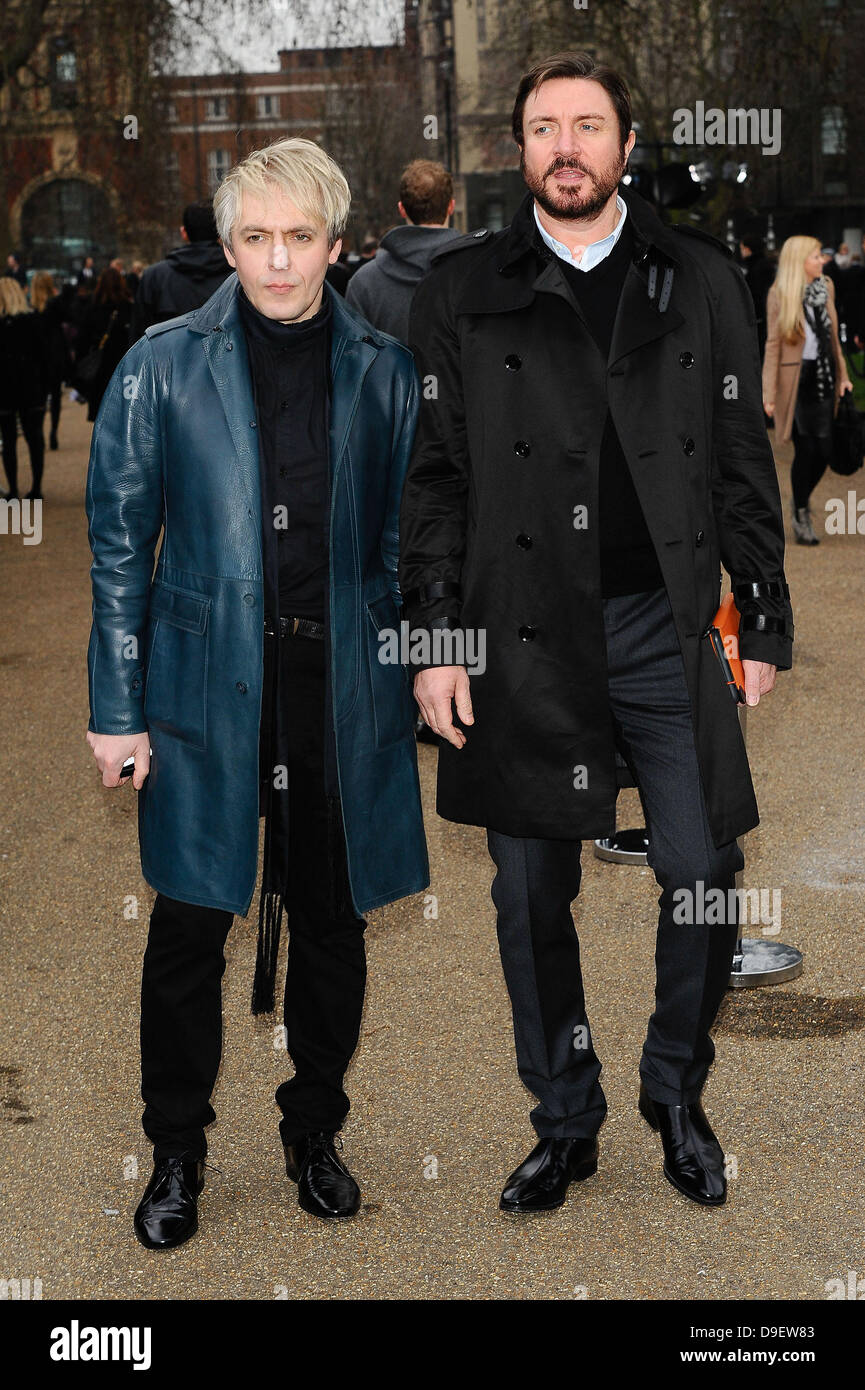 Nick Rhodes and Simon Le Bon London Fashion Week A/W 2011 - Burberry ...