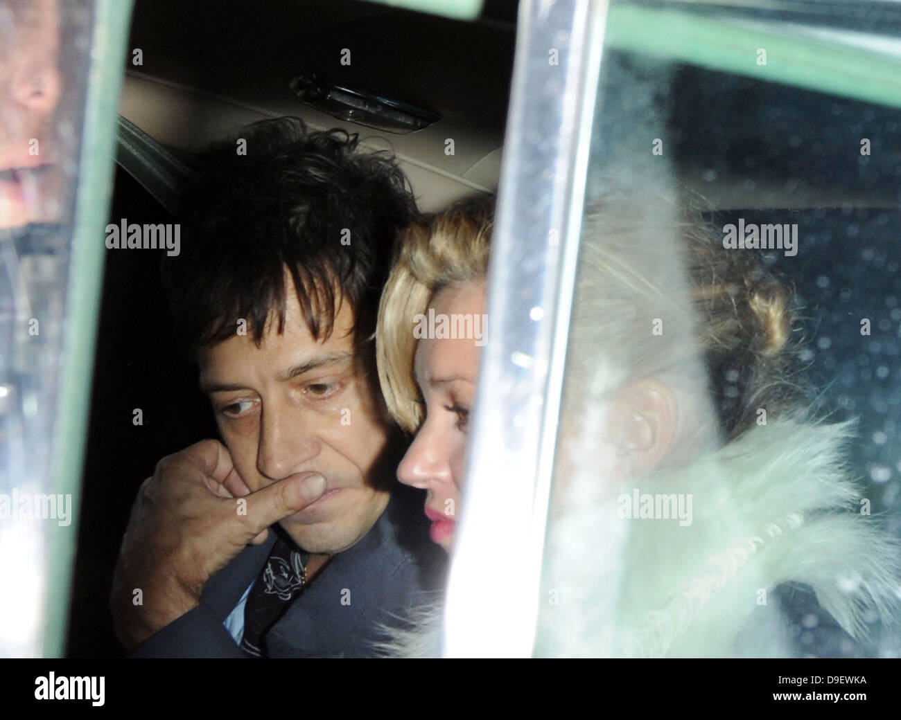 Jamie Hince and Kate Moss London Fashion Week A/W 2011 -AnOther Magazine Party - Departures London, England - 21.02.11 Stock Photo
