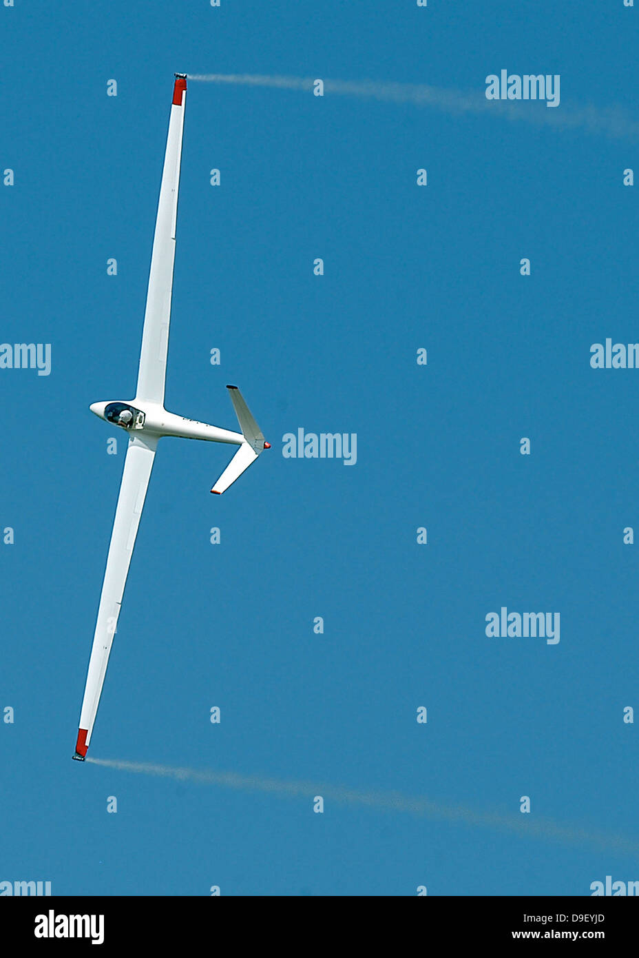 A sailplane glider during the 2007 Naval Air Station Oceana Air Show. Stock Photo