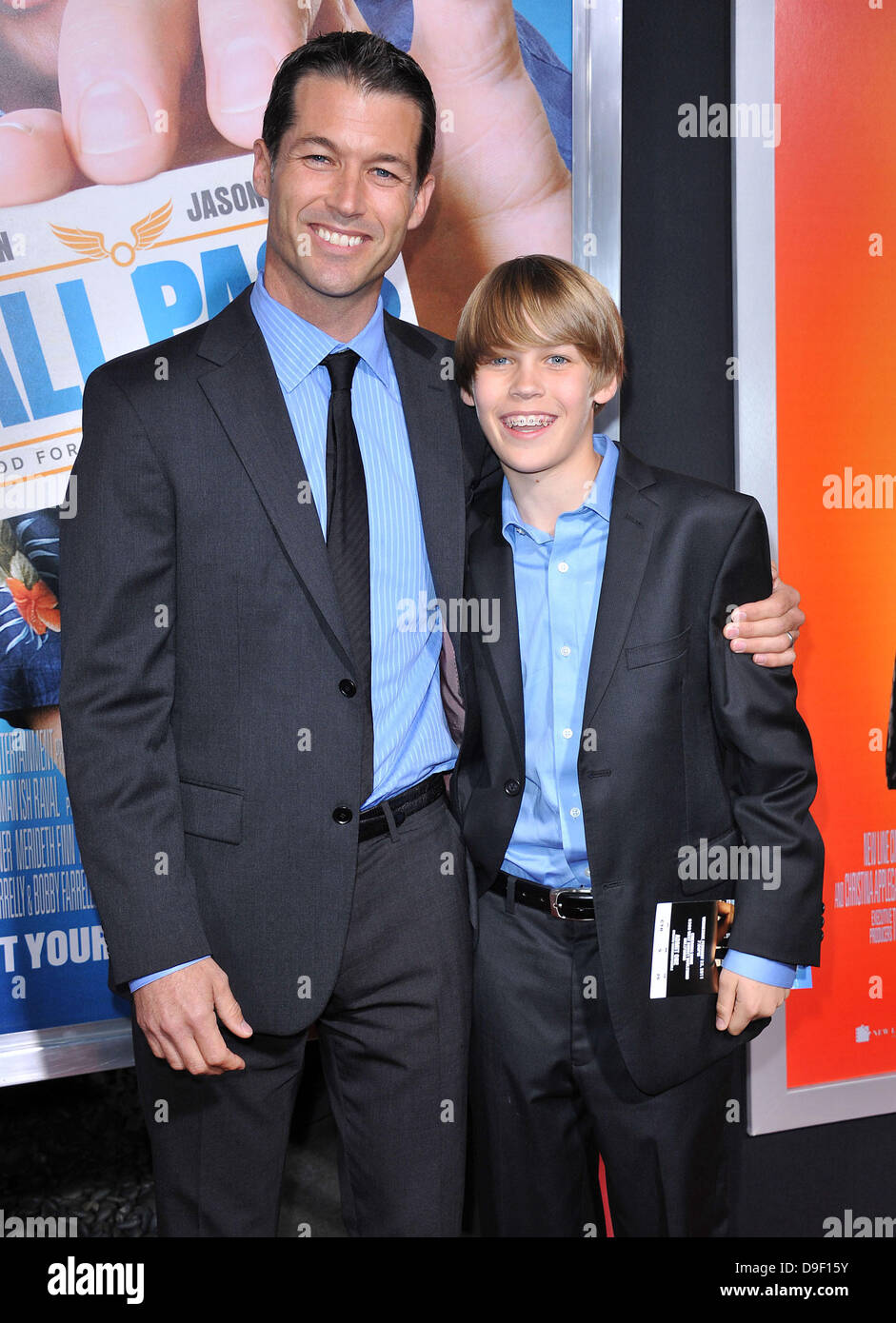 Zen Gesner with his son Finn Los Angeles Premiere of Warner Bros ...