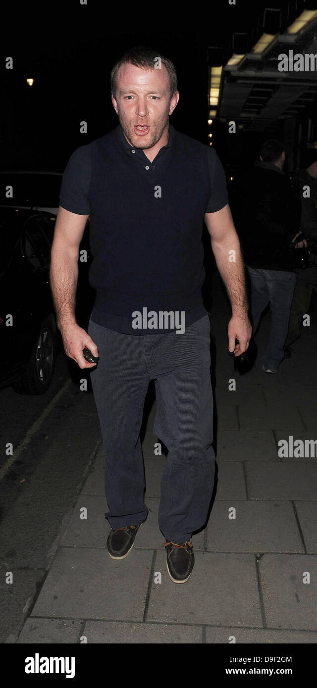 Guy Ritchie leaving Claridge's Hotel in London London, England - 24.02. ...