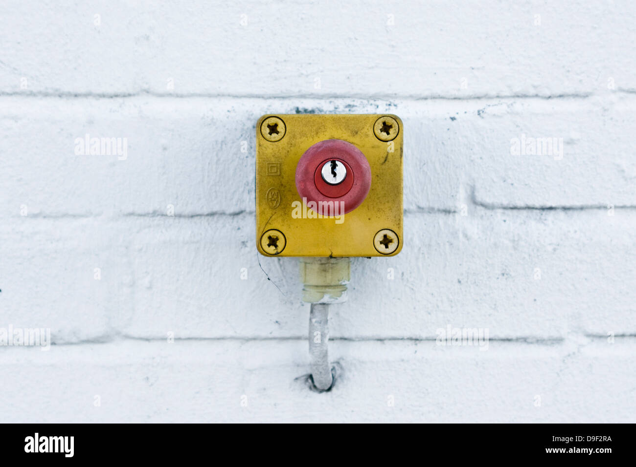 Key counter flow on a house wall, Key switch on a Stock Photo Alamy
