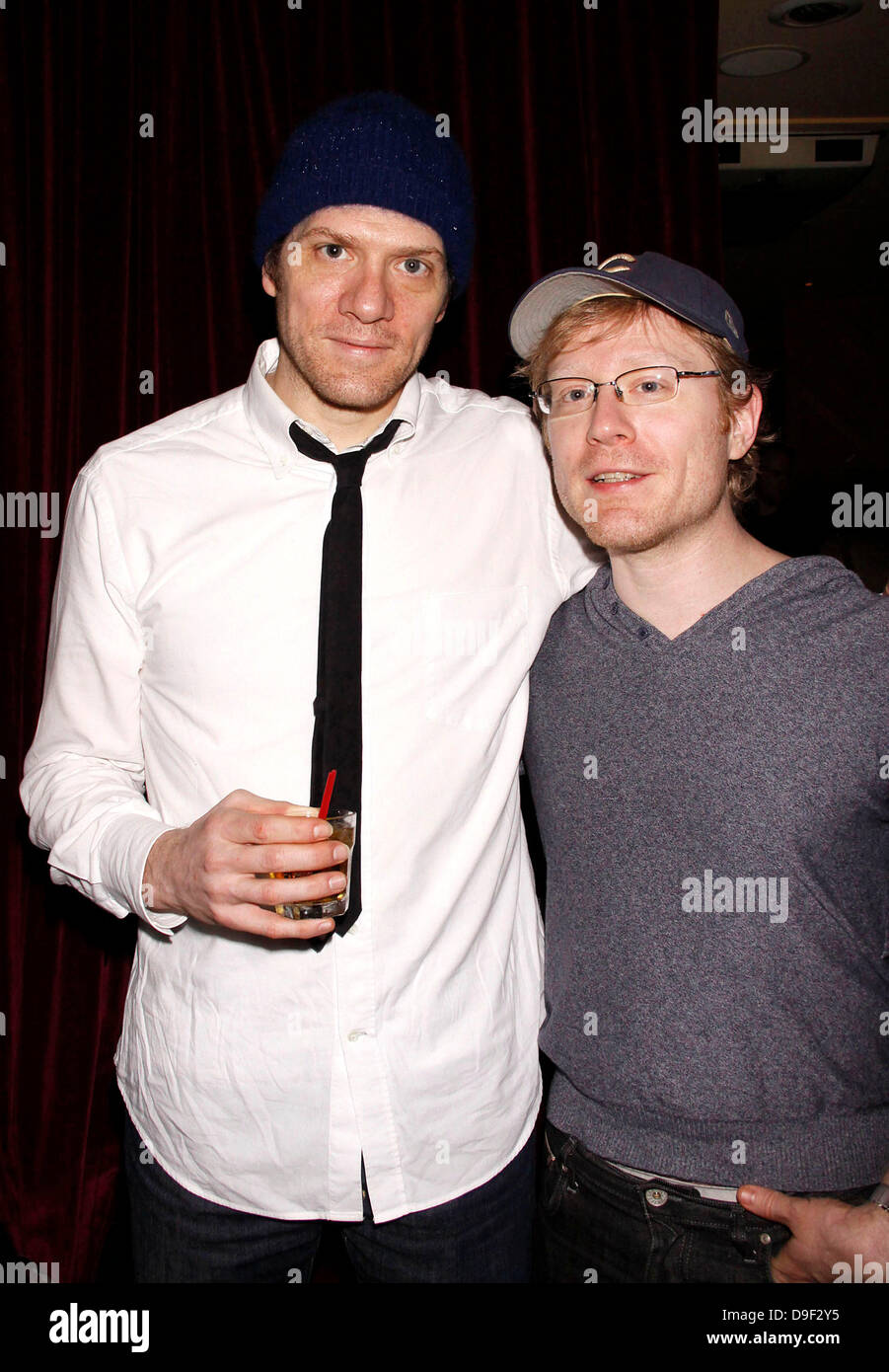 Adam Rapp and his brother Anthony Rapp Opening night after party for the Off-Broadway production of The 'Hallway Trilogy: Nursing' held at Dublin 6 restaurant New York City, USA - 24.02.11 Stock Photo