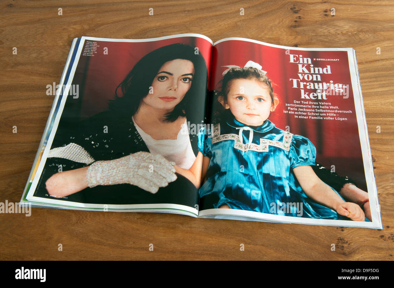 Article about Michael Jackson in Stern magazine 13.06.2013 Stock Photo