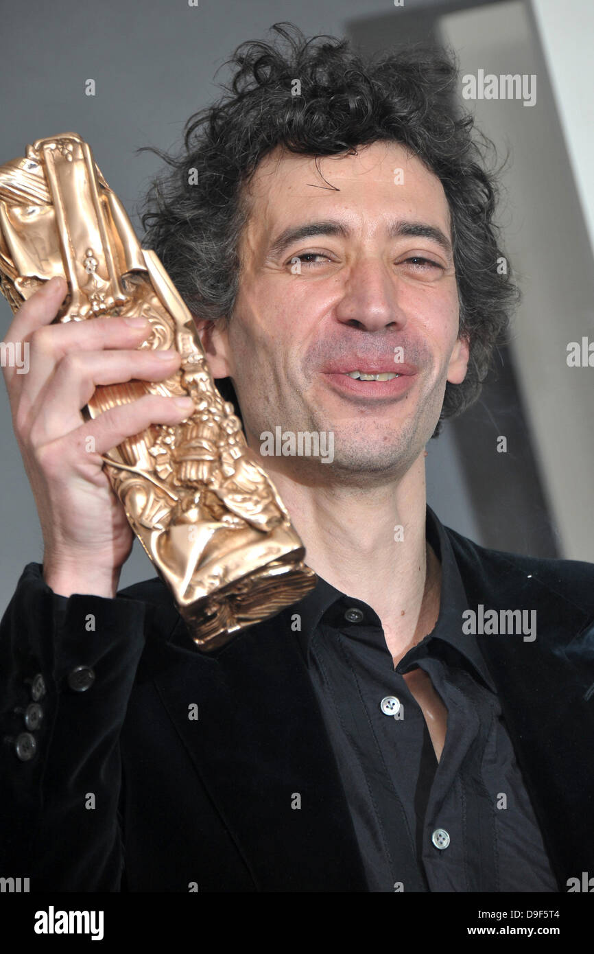 Eric Elmosnino 'Best Actor' The 36th Annual Cesar Awards 2011 held at the Theatre du Chatelet - Photocall Paris, France - 25.02.11 Stock Photo