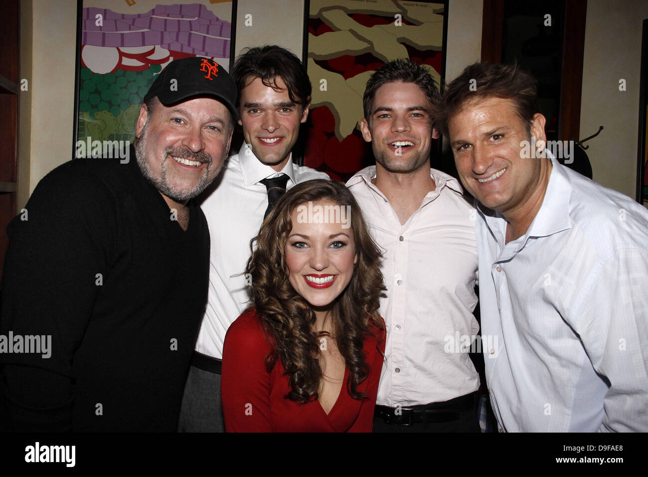 Frank Wildhorn, Chris Peluso, Laura Osnes, Jeremy Jordan and Jeff