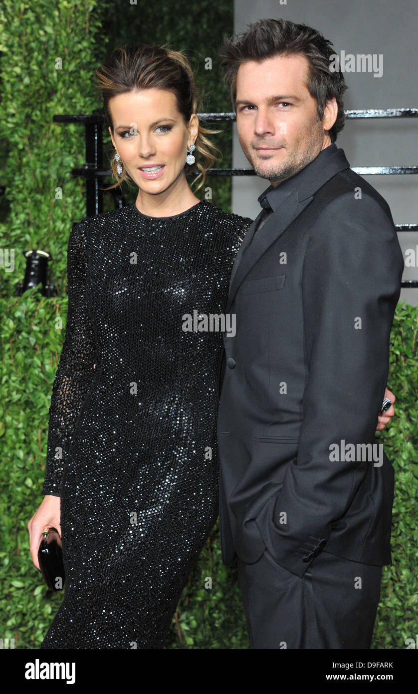 Kate Beckinsale and Len Wiseman 2011 Vanity Fair Oscar Party at Sunset Tower Hotel - Arrivals West Hollywood, California - 27.02.11 Stock Photo