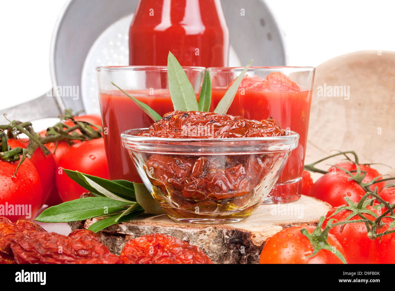 Different variations from tomatoes Different varieties of tomatoes Stock Photo