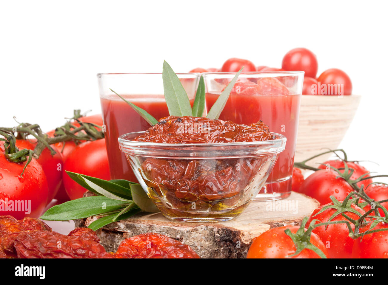 Different variations from tomatoes Different varieties of tomatoes Stock Photo