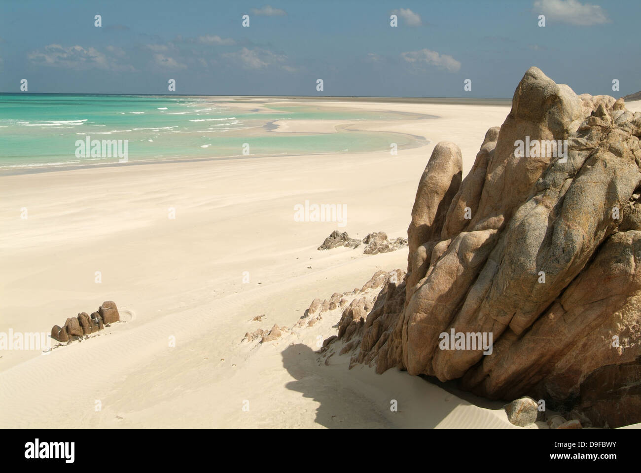 The beach of Qalansiya on Socotra island, Yemen Stock Photo