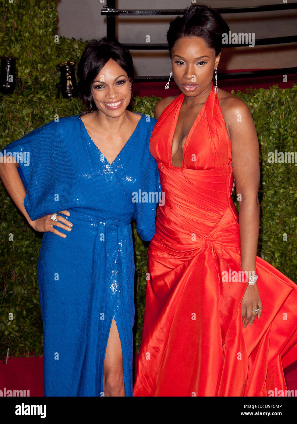 Rosario Dawson and Jennifer Hudson 2011 Vanity Fair Oscar Party at the